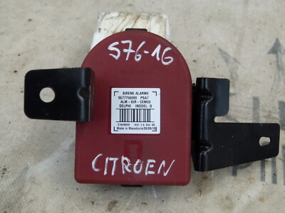 CITROEN C4 2013-2016 ANTI THEFT ALARM SIREN GENUINE 9677756080 #S76-16