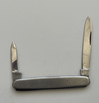 Boker Solingen Stainless Rostfrei Stainless Steel Folding Pocket Knife, 2 Blades