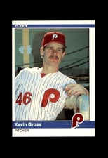 1984 FLEER BASEBALL CARD PHILADELPHIA PHILLIES #32 KEVIN GROSS