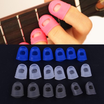 12pcs Silicone Guitar Guard Finger Picks Protector Plectrum Fingertip 3 ...