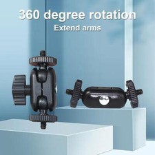 Double Ball Head Magic Arm Mount For Camera Clamp Video Tripod  1 X R7U2 D2P3