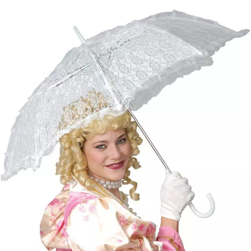 Fancy sale white umbrella