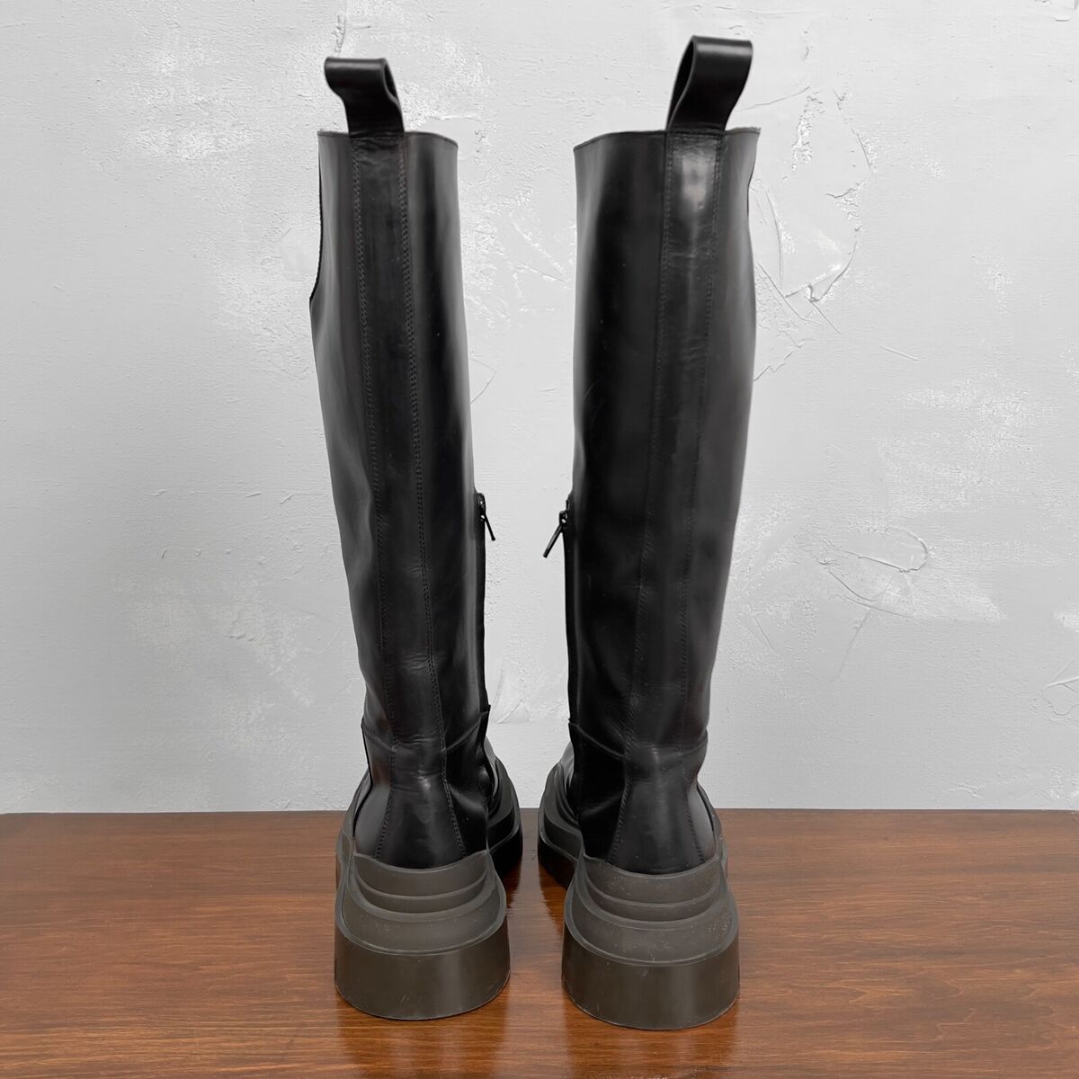Bottega Veneta Black Leather Knee High Bottega Veneta Black Leather Knee High
