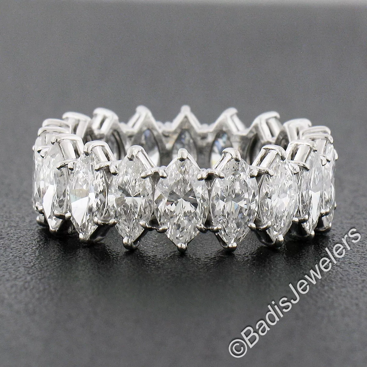Marquise eternity wedding band outlet