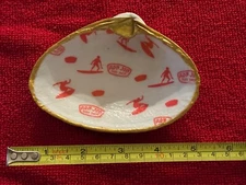 Decoupage Ron Jon Surf Shop Sea Shell  Jewelry/ Trinket Dish Handmade LBI NJ NEW
