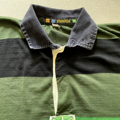 Vintage Connolly Rugby Shirt Mens XL Green Made in Ireland Embroidered Patch - Picture 5 of 10