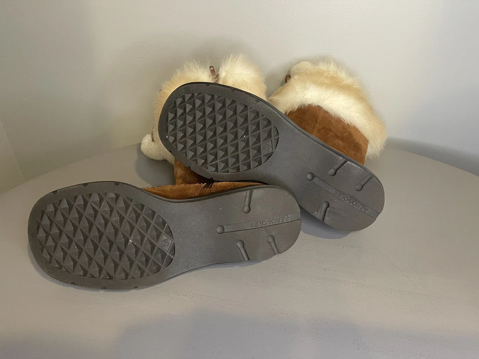Aerosoles Winter Boots Size: 5.5 Brown With Fur - Изображение 4 из 4