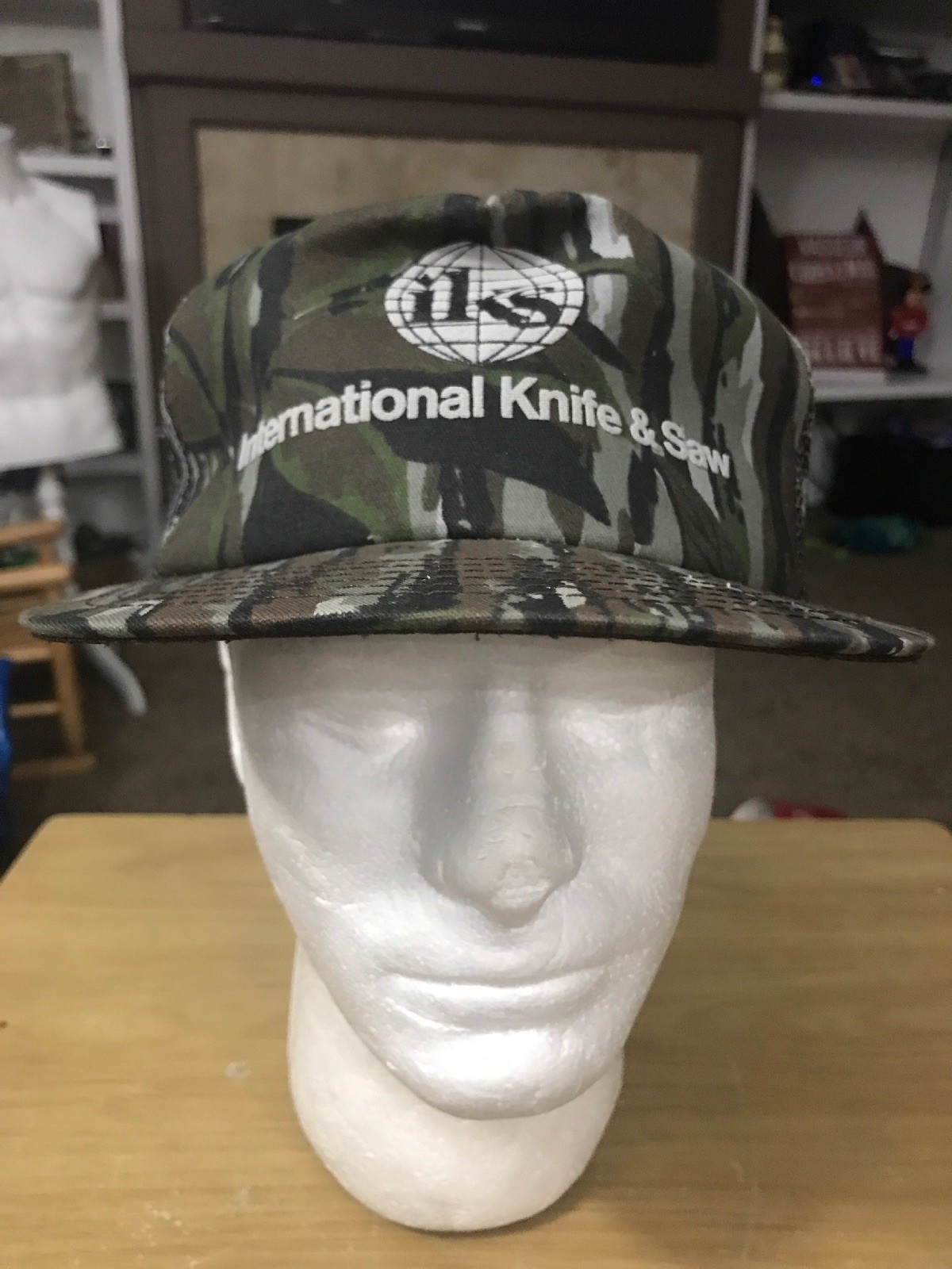 IKS International Knife And Saw Camouflage Mesh SnapBack Trucker Baseball Cap