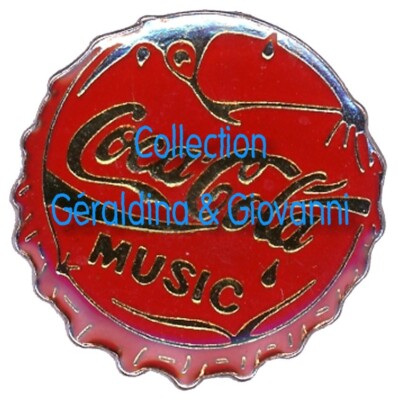 Coca Cola Music Anstecknadel aus Sammlung