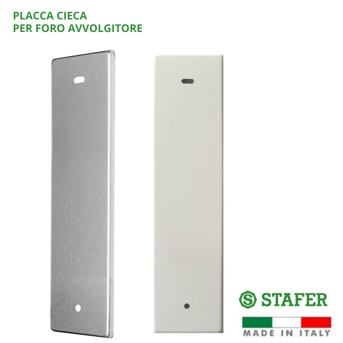 Placca Cieca Sames Per Avvolgitore Serie Erre, Dimensioni 57x200 Mm Interasse 165 Mm Anodizzato Argento - Foto 6