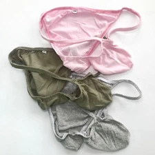 K703C K703 Tanga Bikini Underwear Contoured Pouch Fine Soft Cotton Jersey colors