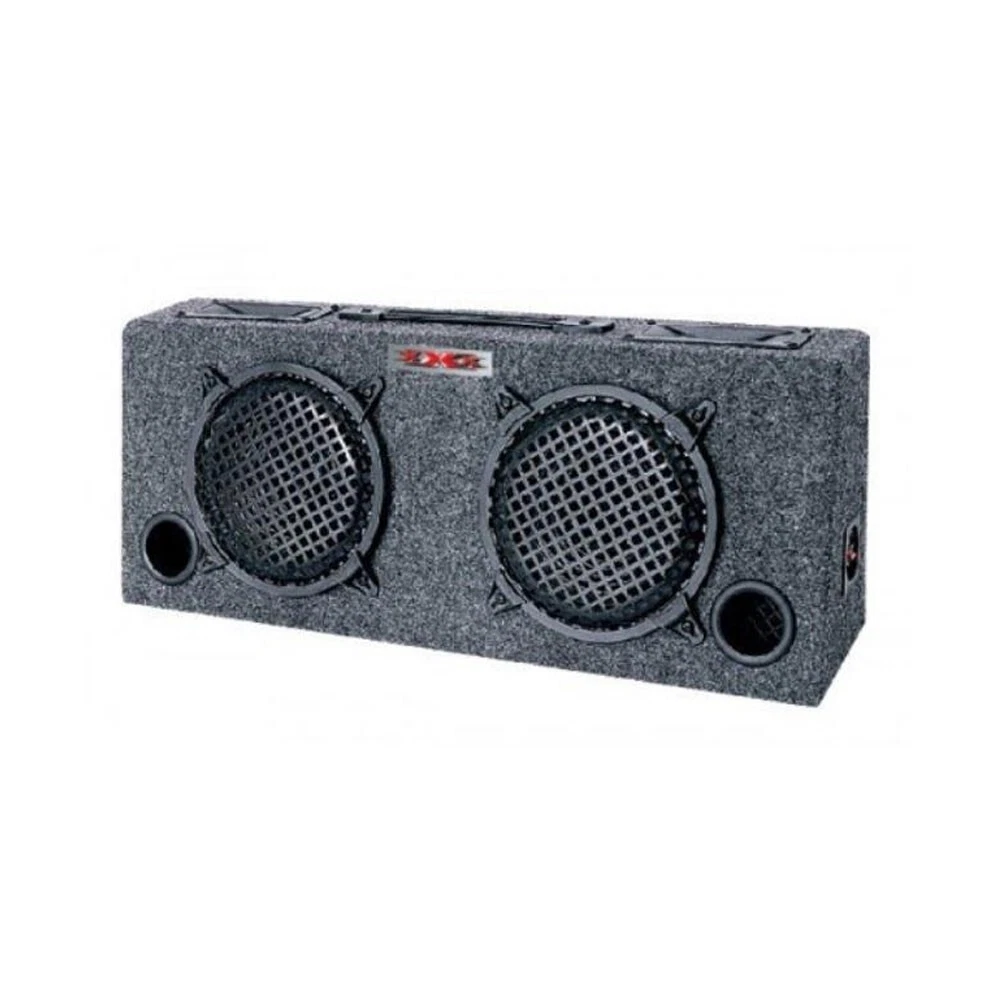 KIC-80 DUAL 8 "8 بوصة CAR AUDIO SUBWOOFER BOX ENCLOSURE W / 5" TWEETERS