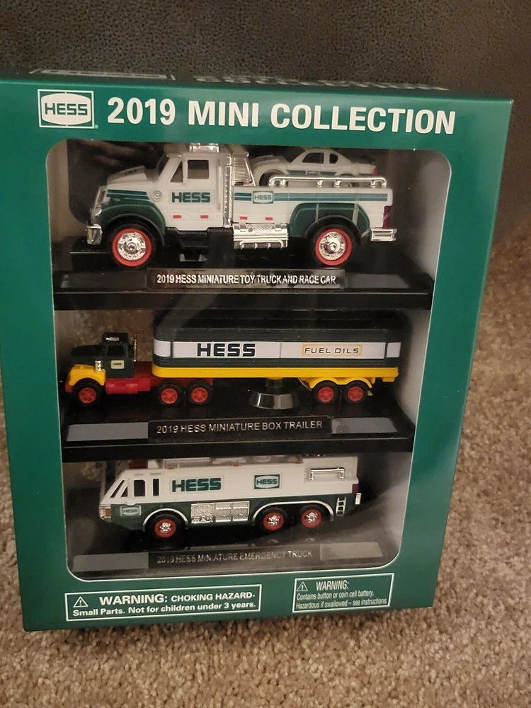 Unopened 2019 Hess Truck Mini Collection Set of 3 Trucks Limited