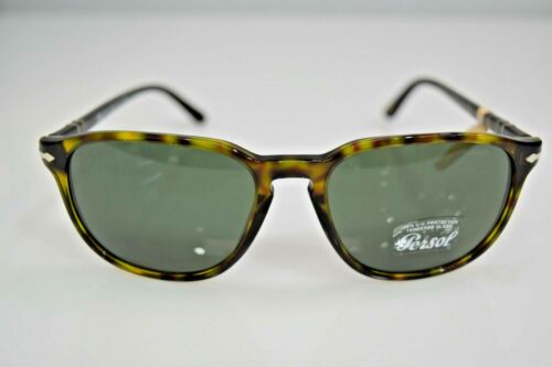 Persol Authentic Havana Silver Green 3019-S 24/31 55-18-145 Sunglasses - Picture 1 of 5