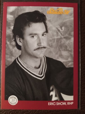ERIC SHOW A'S 1991 STUDIO BY LEAF BASEBALL CARD #108