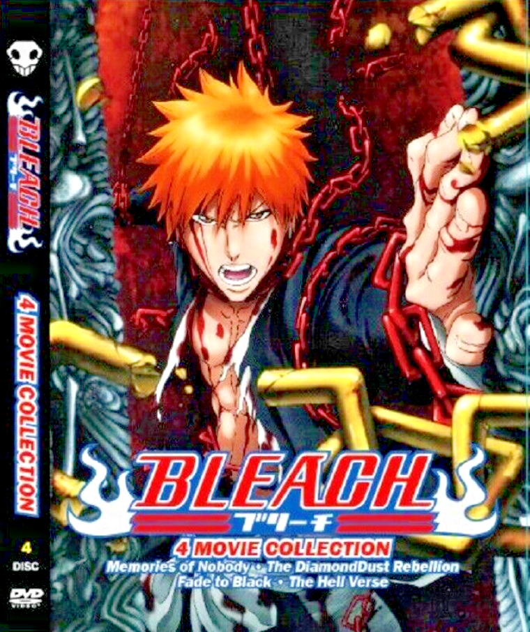 DVD Japan Anime BLEACH 4 Movies Complete Collection Set English