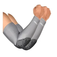 Exxact Sports Elbow Pad Compression Arm Sleeves for Baseball, Football (1 Pair)