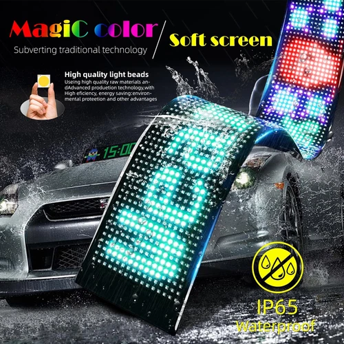 RGB Programmable Eyes Led Matrix for Car Window Colorful Eye Lamp Track Van - Picture 15 of 15