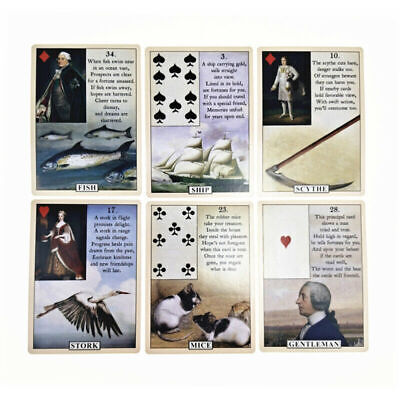 Buy Blue Bird Lenormand Oracle Tarot Deck 78 Cards Divination Prophet Cards Gift