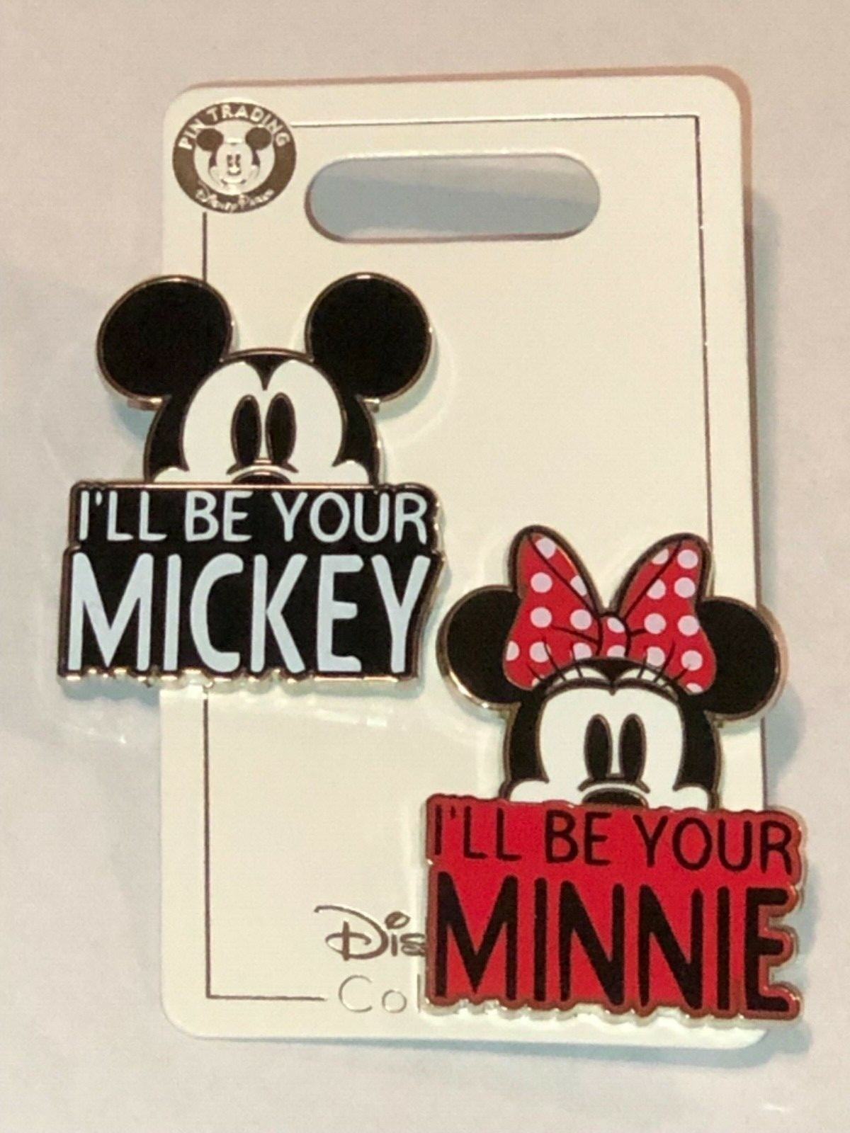 Disney 2019 I’ll Be Your Mickey & I'll Be Your Minnie 2 Pin Set BRAND NEW CUTE