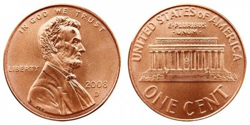 2008 D - Lincoln Penny - Uncirculated - 第 1/1 張圖片