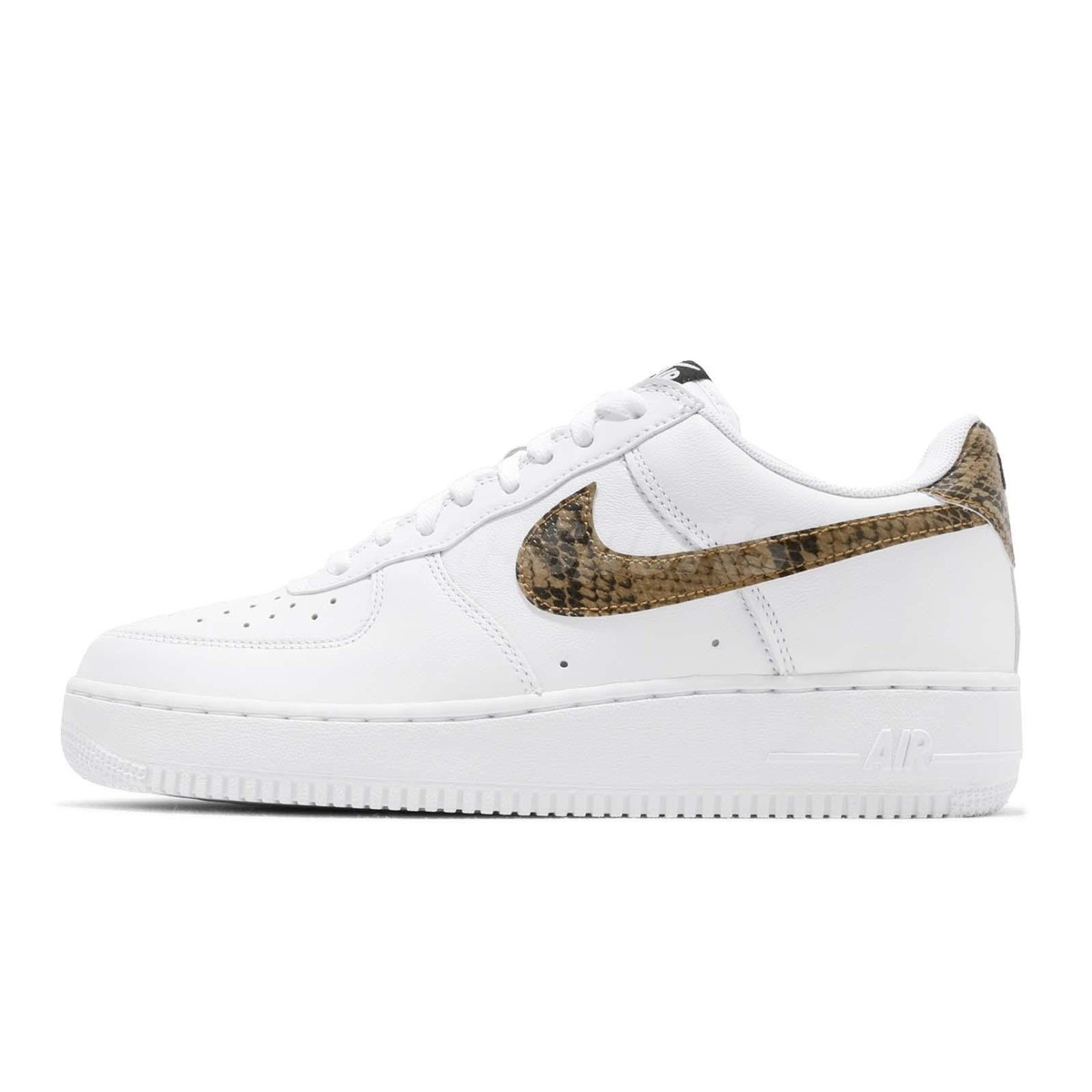 Nike Air Force 1 Low AF1 Ivory Snake Snakeskin White Men Casual 