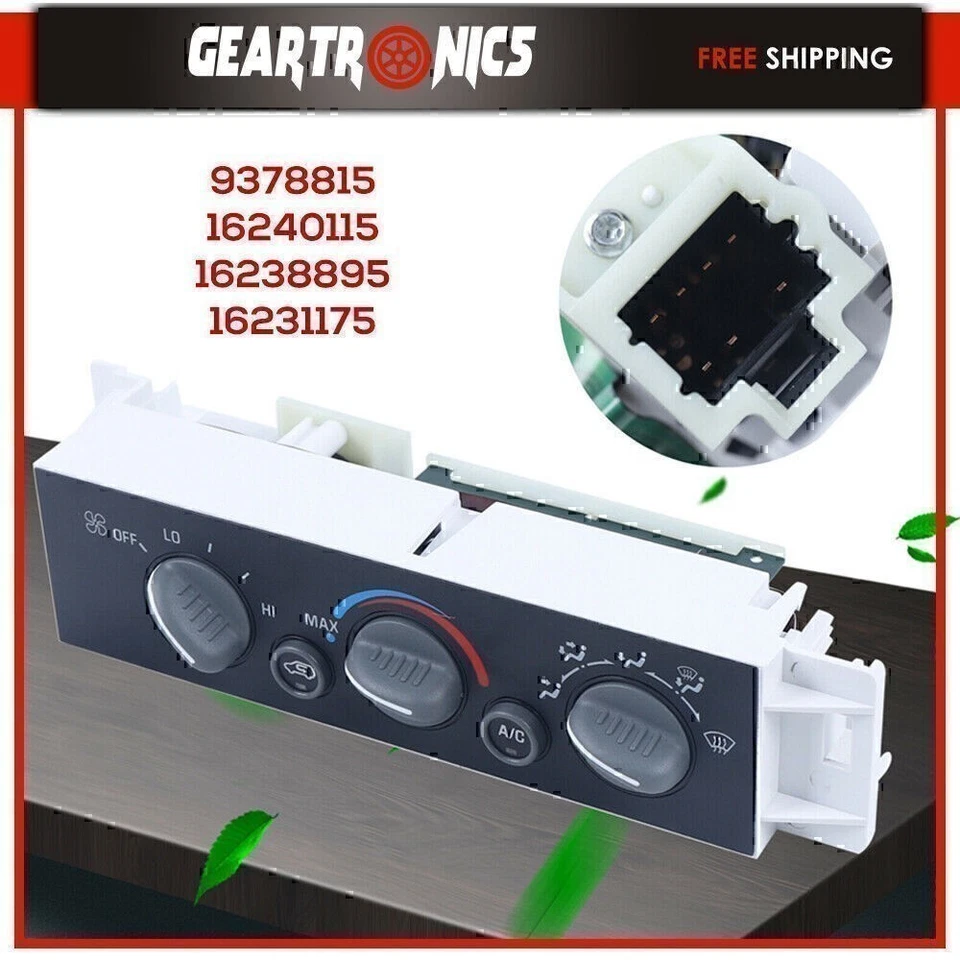 Panel de interruptor de control de clima de calefacción de aire acondicionado 599-007 para Chevy GMC C/K 1500-3500 Foto 2 de 4