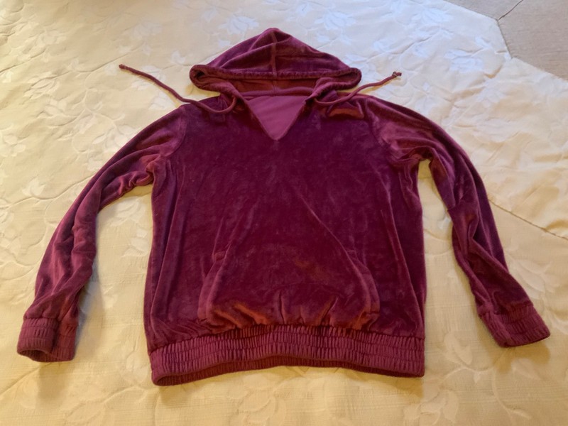 Women’s Velvet Regular Size Hoodie Sweatshirt Size:S