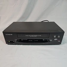 DAEWOO DV-T5DN VHS VCR Player Tested & Working No Remote or A/V cable, Fuzzy pic