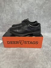 Deer Stags Dress Shoes Boys-4 Blk NIB