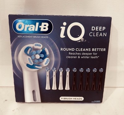 Oral B Replacement Brush Heads iO Deep Clean Round 9 Pack Open Box!!