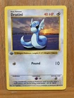 Pokemon Cards Dratini  1st edition Base Set Shadowless  26/102 NM WOTC