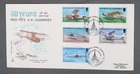 MayfairStamps Guernsey FDC 1973 International Airmail Exhibition Combo First Day