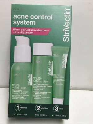 Strivectin -Multi-Action Clear Acne Control System Trio New in box Free shipping