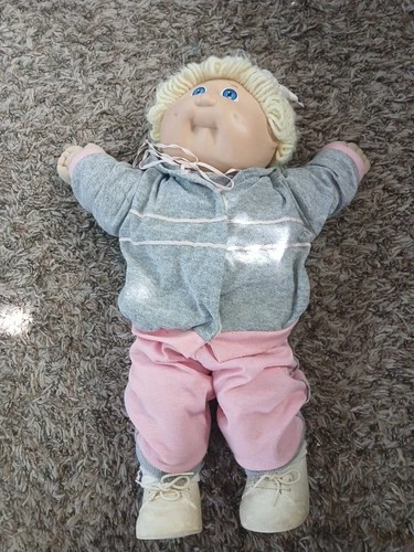 Blonde Vintage Cabbage Patch Doll 1978 1982 Coleco With Clothes Clean