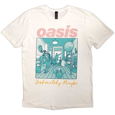 Oasis T-Shirt Definitely Maybe Illustration Official Licensed Indie Rock Merch