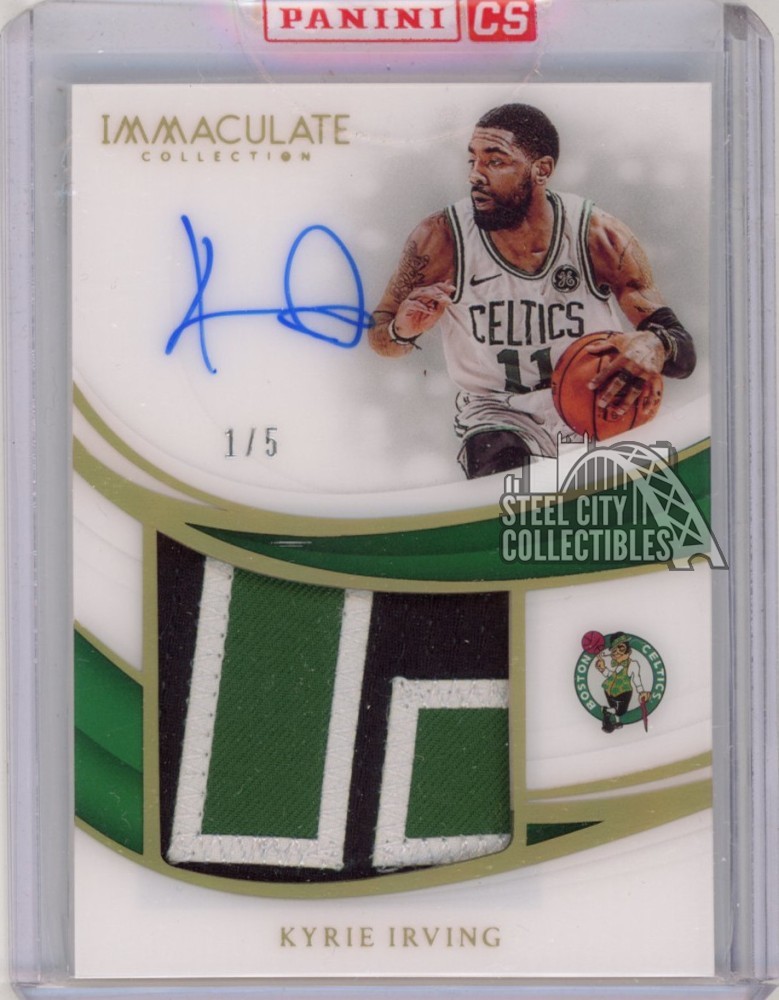 Kyrie Irving 2018-19 Panini Immaculate Autograph Patch Card #PP