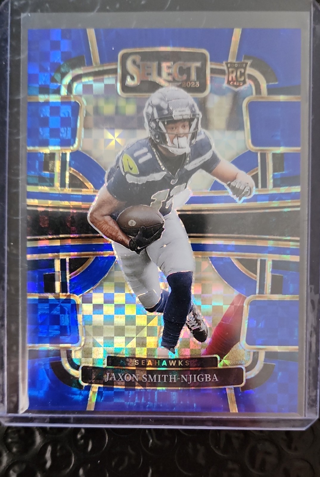 2023 Panini Select - Concourse Jaxon Smith-Njigba #87 Blue Prizm /199 (RC)