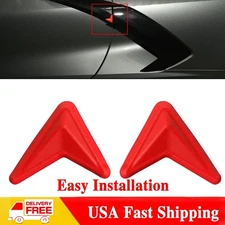 2PCS Side Door Protective Pads Cover Accessories For Corvette C8 2020-2024 Red