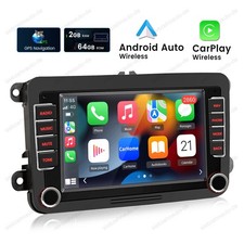 64GB Android 15 Autoradio Carplay GPS BT für VW GOLF 5 6 Plus Polo Passat Touran