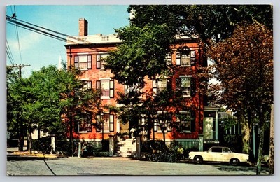 Vtg Postcard Jared Coffin House Nantucket MA Whaling Museum USA Posted 1972