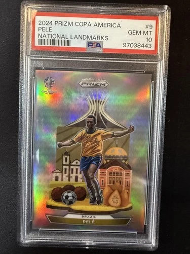 #9 Pelé 2024 Panini Prizm CONMEBOL Copa America Brazil National Landmarks