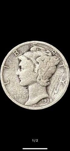 Mercury Dime 1938-S VG Collector’s Choice Silver