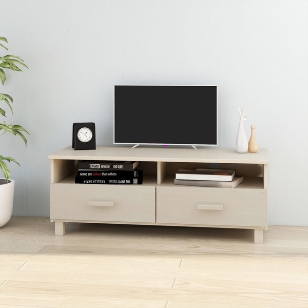Tv-Schrank Hamar Honigbraun 106X40X40 Cm Massivholz Kiefer-image
