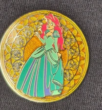 Disney Pin 20373 WDW Ariel Stained Glass Princess Series Pin 2003 RARE