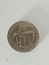 2005 £1 OLD ROUND ONE POUND COIN - MENAI STRAITS BRIDGE