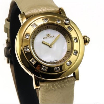 Optima   Swiss Watch   PVD Gold & Stainless Steel   Quartz   38mm   5ATM OSL296