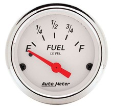 Autometer Fuel Level Gauge 0-30 Ohm 2-116 In Dia Arctic White Electric Analog Autometer Fuel Level Gauge 0-30 Ohm 2-116 In Dia Arctic White Electric Analog