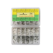 120Pack 12 Sizes Assortment Stainless Steel Watch Back Case Cover Repair Screws