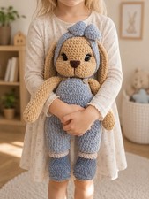 Hase Marusja , Handmade, Geh&auml;kelt 49cm